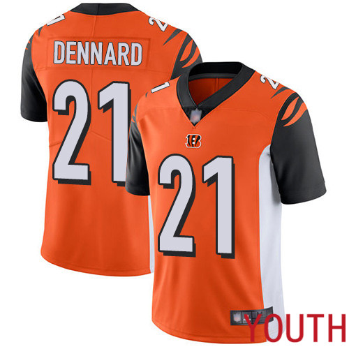 Cincinnati Bengals Limited Orange Youth Darqueze Dennard Alternate Jersey NFL Footballl #21 Vapor Untouchable->youth nfl jersey->Youth Jersey